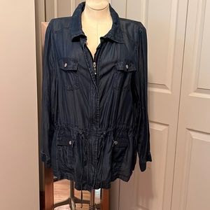 Allison Daley Jean jacket with lots of great details